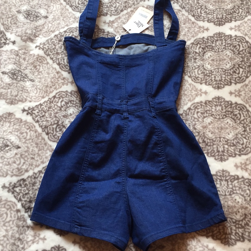 Tiger Mist Alice Denim Playsuit - Picture 4 of 5